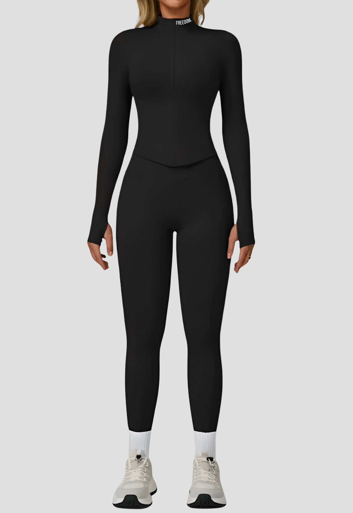 Freedom Flex Zip Jacket – Black - Freedom Activewear - Freedom Activewear