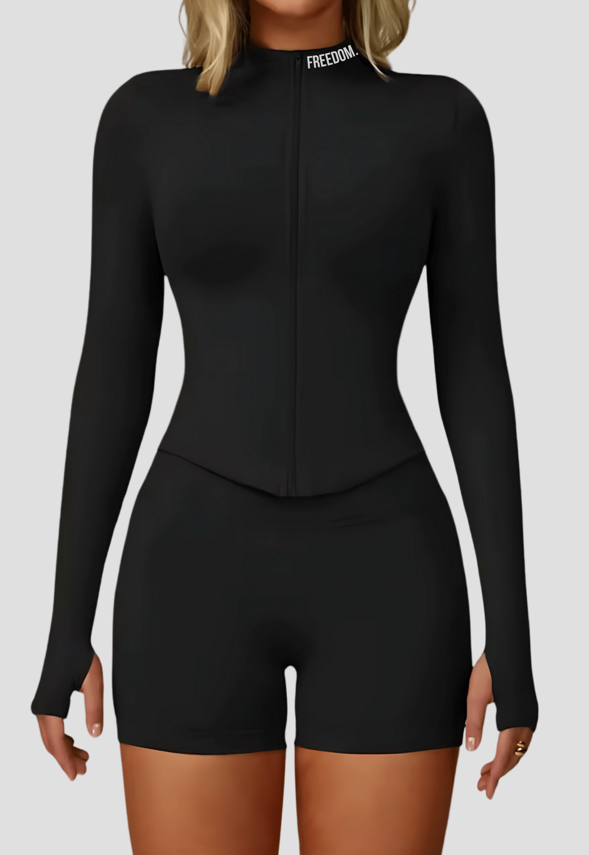 Freedom Flex Zip Jacket – Black - Freedom Activewear - Freedom Activewear