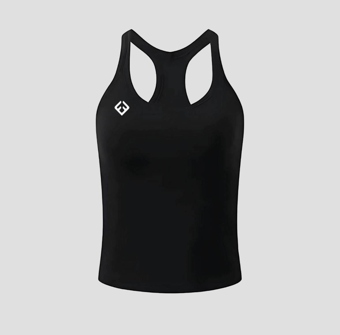 Freedom Studio Tank in black layered over activewear for gym workouts