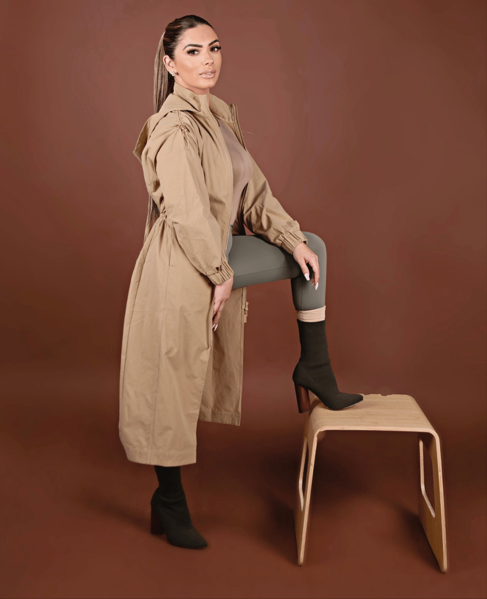 Freedom Tan Trench - Trench - Freedom Activewear - Freedom Activewear