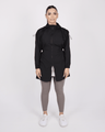 Short Black Matt Trench